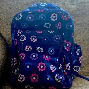 Vera Bradley Campus Backpack (Navy Blue)